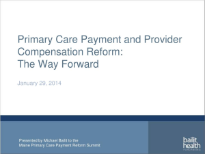 Primary Care Payment Reform: A New Solution to Crisis
